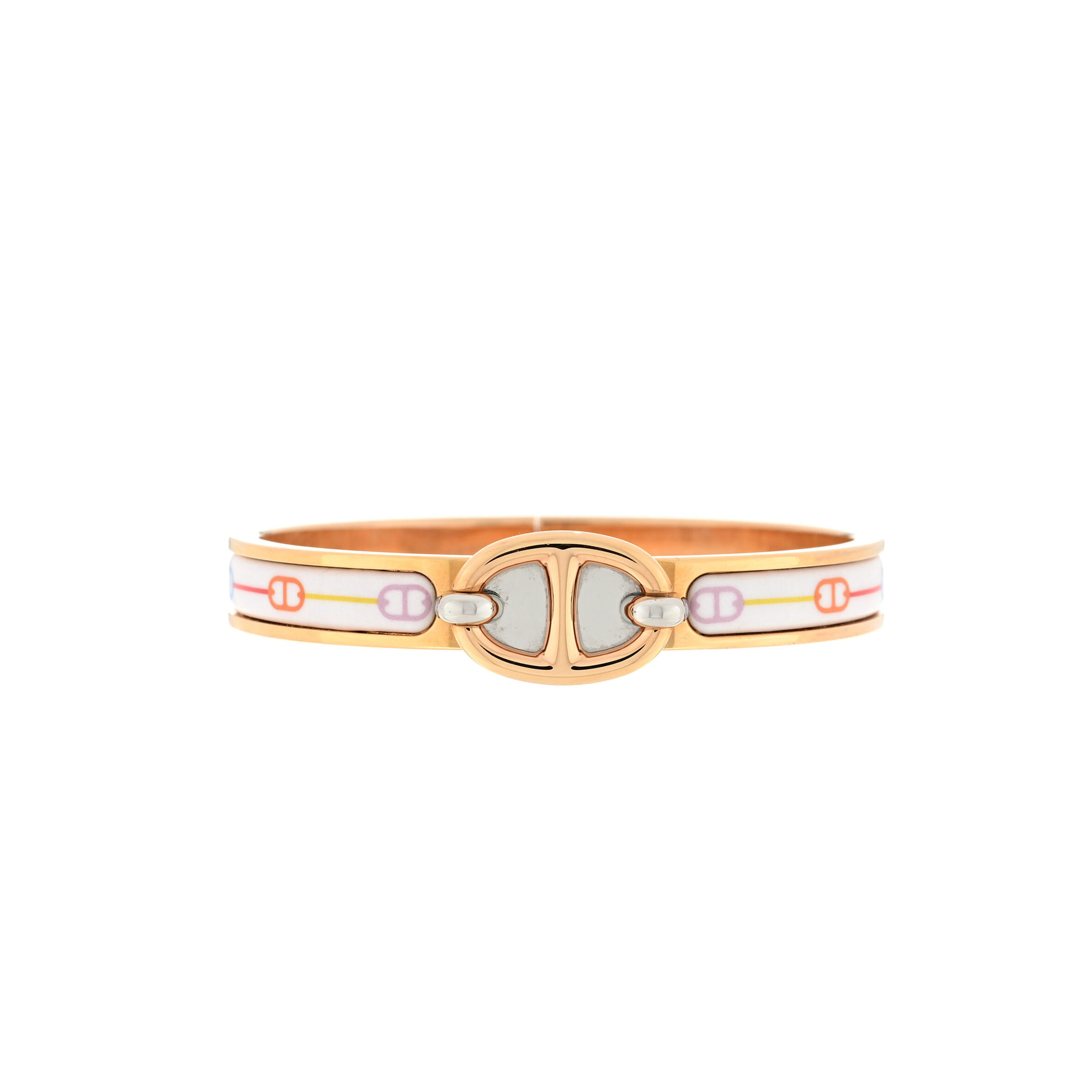 HERMES ENAMEL MINI FARANDOLE CLIC CHAINE D'ANCRE BRACELET PM  HERMES ENAMEL MINI FARANDOLE CLIC CHAINE D'ANCRE BRACELET PM